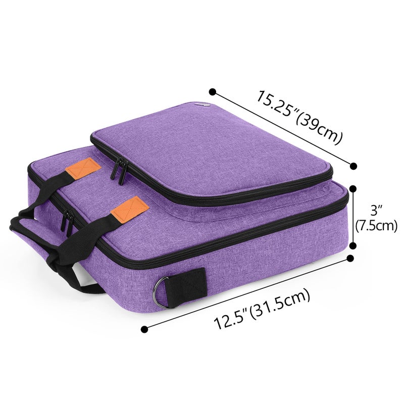 LUXJA Carrying Bag for A4 Light Pad and Diamond Painting Tools, Protective Case for Diamond Painting Light Box and Accessories (Fits for A4 Light Pad), Purple (Bag Only) - Image 5